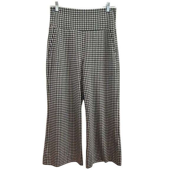Cabi Bombshell Black White Gingham Set Cropped Wide Leg & Tank - Picture 6 of 7